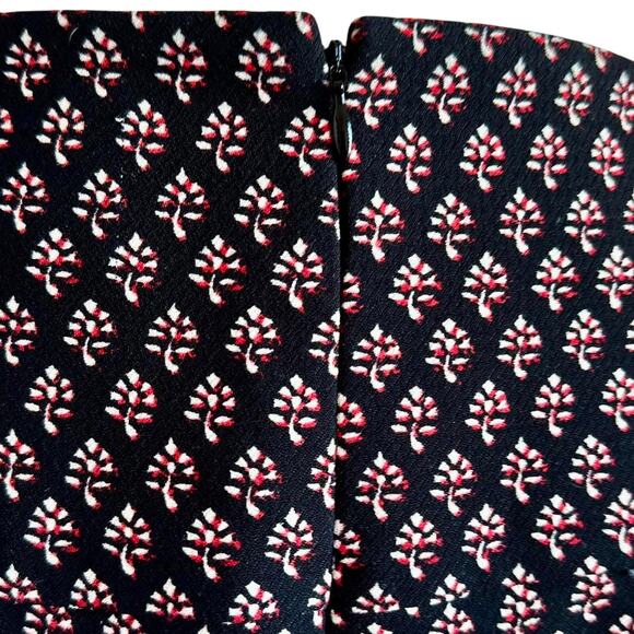 Womens Skirt Size 8 Black Red Flare HighWaist Twee Professional Coquette Office - Picture 6 of 7